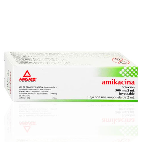 Amikacina 500 Mg 2 Ml 1 Amp