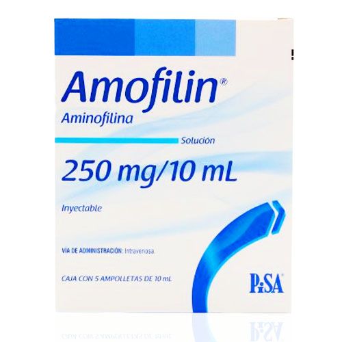 Aminofilina 250 Mg/10 Ml 5 Amp