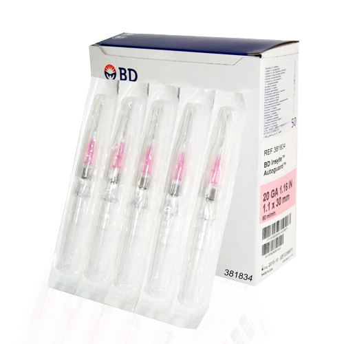 Catéter Intravenoso Periférico 20 G Rosa