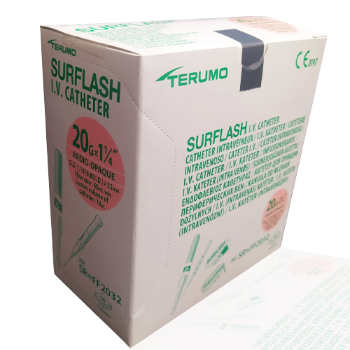 Catéter Intravenoso Surflash 20 G x 1 1/4 Rosa