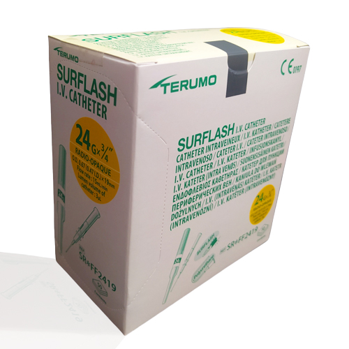 Catéter Intravenoso Surflash 24 G x 3/4 Amarillo