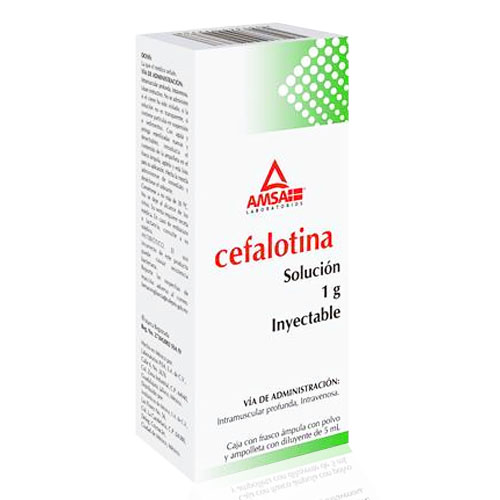 Cefalotina 1 G /5 Ml Amp