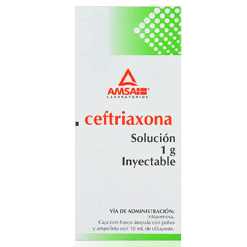 Ceftriaxona 1 G/10 Ml Amp