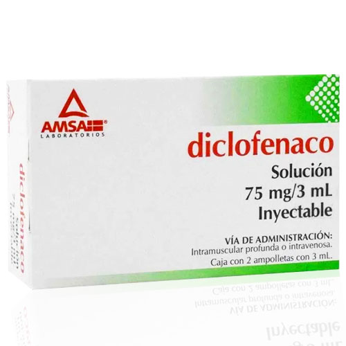 Diclofenaco 75 Mg/3 Ml 2 Amp