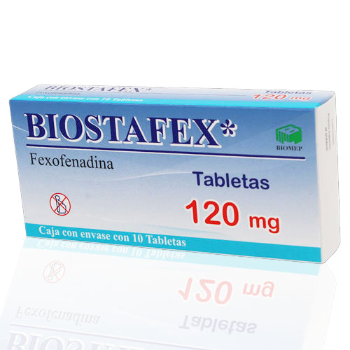 Fexofenadina 120 Mg 10 Tabletas