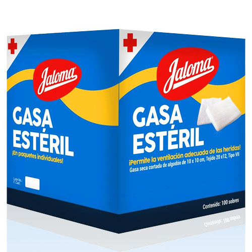 Gasa Simple Estéril 10x10 100 Pz