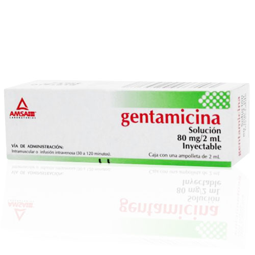 Gentamicina 80 Mg/2 Ml 1 Amp